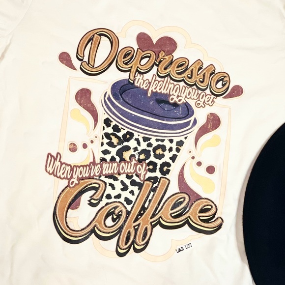 Bella Canvas cream T-shirt/ Small/ Depresso - Picture 3 of 3